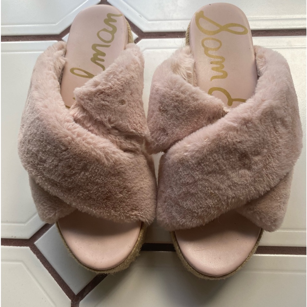 Sam Edelman-faux fur slides
